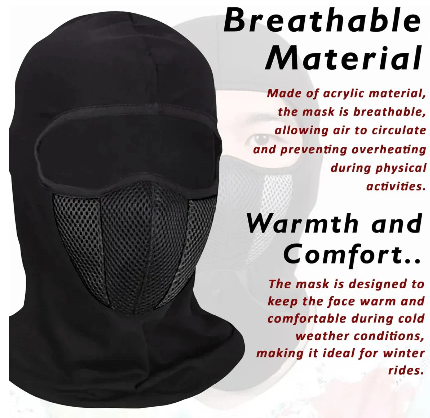 Riders M1 Filter Mask – Full Face Balaclava with Protection Filter - Image 8
