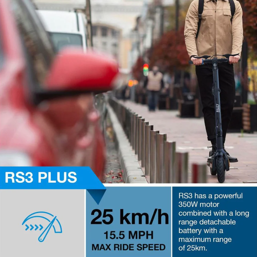 RILEY RS3 Plus Electric Scooter Compact EABS 350W - Image 4