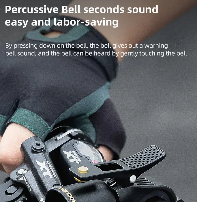 ROCKBROS Loud Brass Bike Bell - Image 8