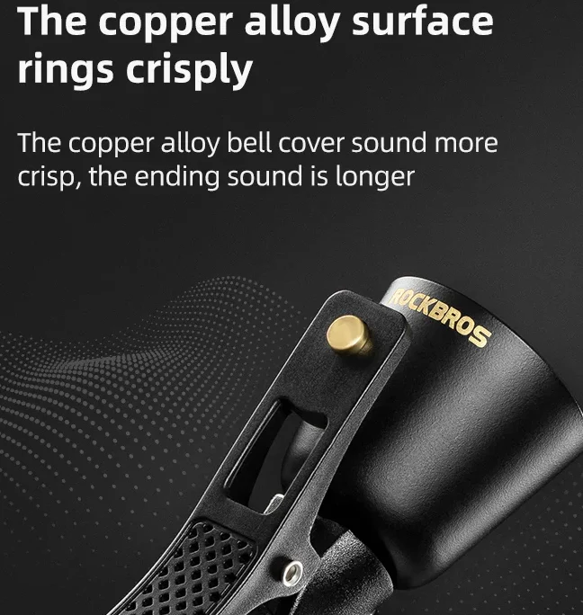 ROCKBROS Loud Brass Bike Bell - Image 9