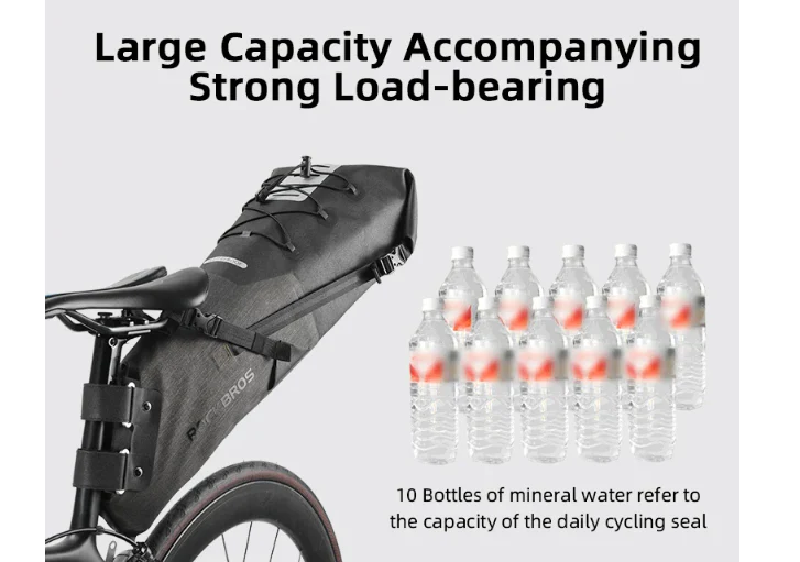 ROCKBROS Waterproof Reflective Large Capacity Saddle Bag(up to 14L) - Image 3