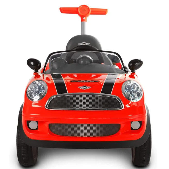 Rollplay MINI Cooper Push Car – Red, pink - Image 2