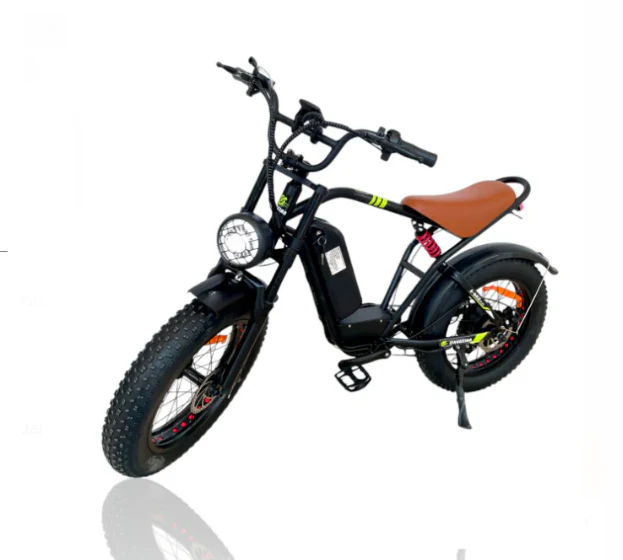 S1 Fat Tire Harley Electric Bike With Removable Battery 48V 14Ah 2000W - Image 2
