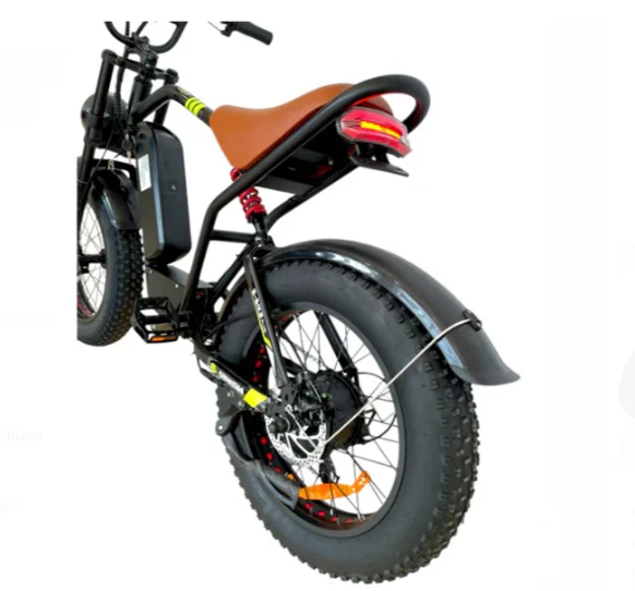 S1 Fat Tire Harley Electric Bike With Removable Battery 48V 14Ah 2000W - Image 4