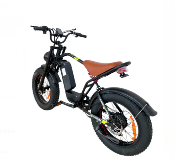 S1 Fat Tire Harley Electric Bike With Removable Battery 48V 14Ah 2000W - Image 6