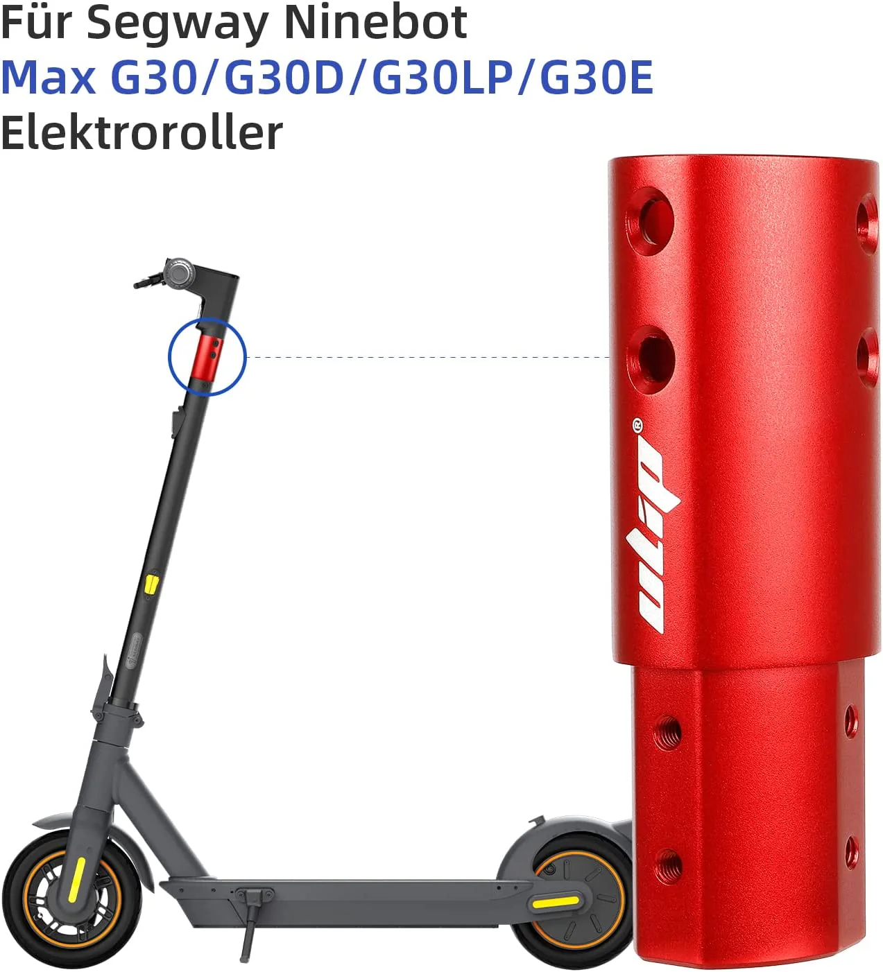 Scooter Front Pole Ulip Extension Tube for Ninebot Max G30 series - Image 3