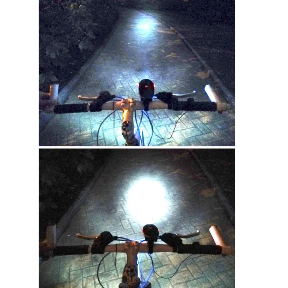 Scooter lamp + horn Bicycle e-Scooter LED Head Light Super Horn Electronic Bell Lamp Water Resistant - Image 5