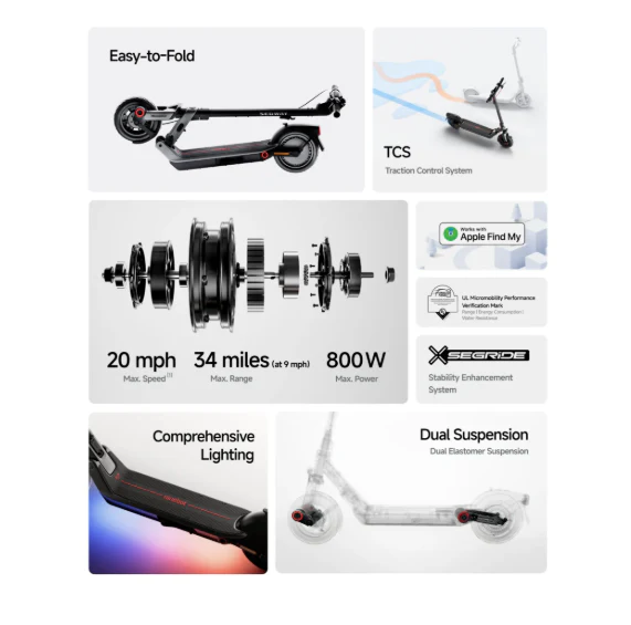 Segway E3 Pro Electric Scooter 32kmh Speed - Image 2