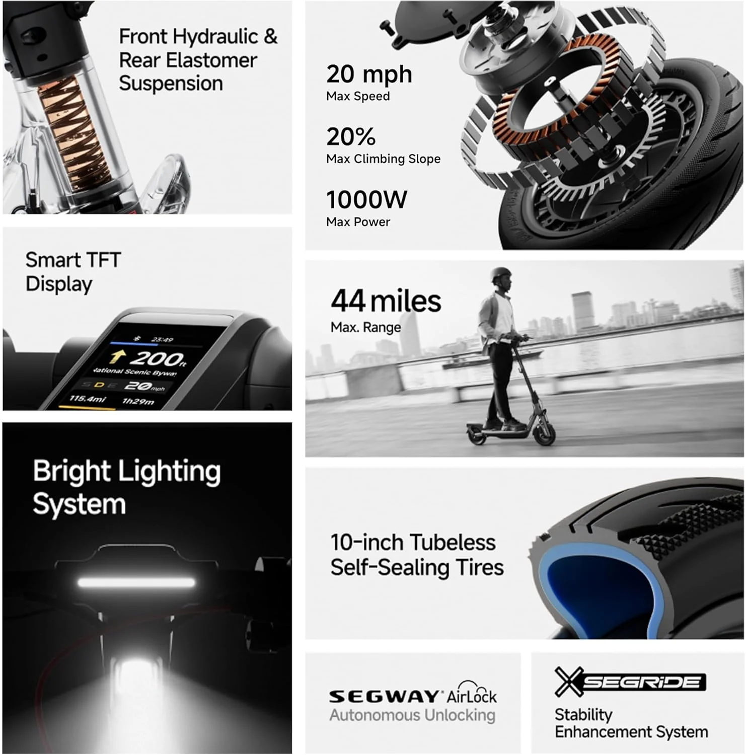 Segway Ninebot F3 Ekickscooter -Third Gen 2025 32kmh Top speed - Image 2