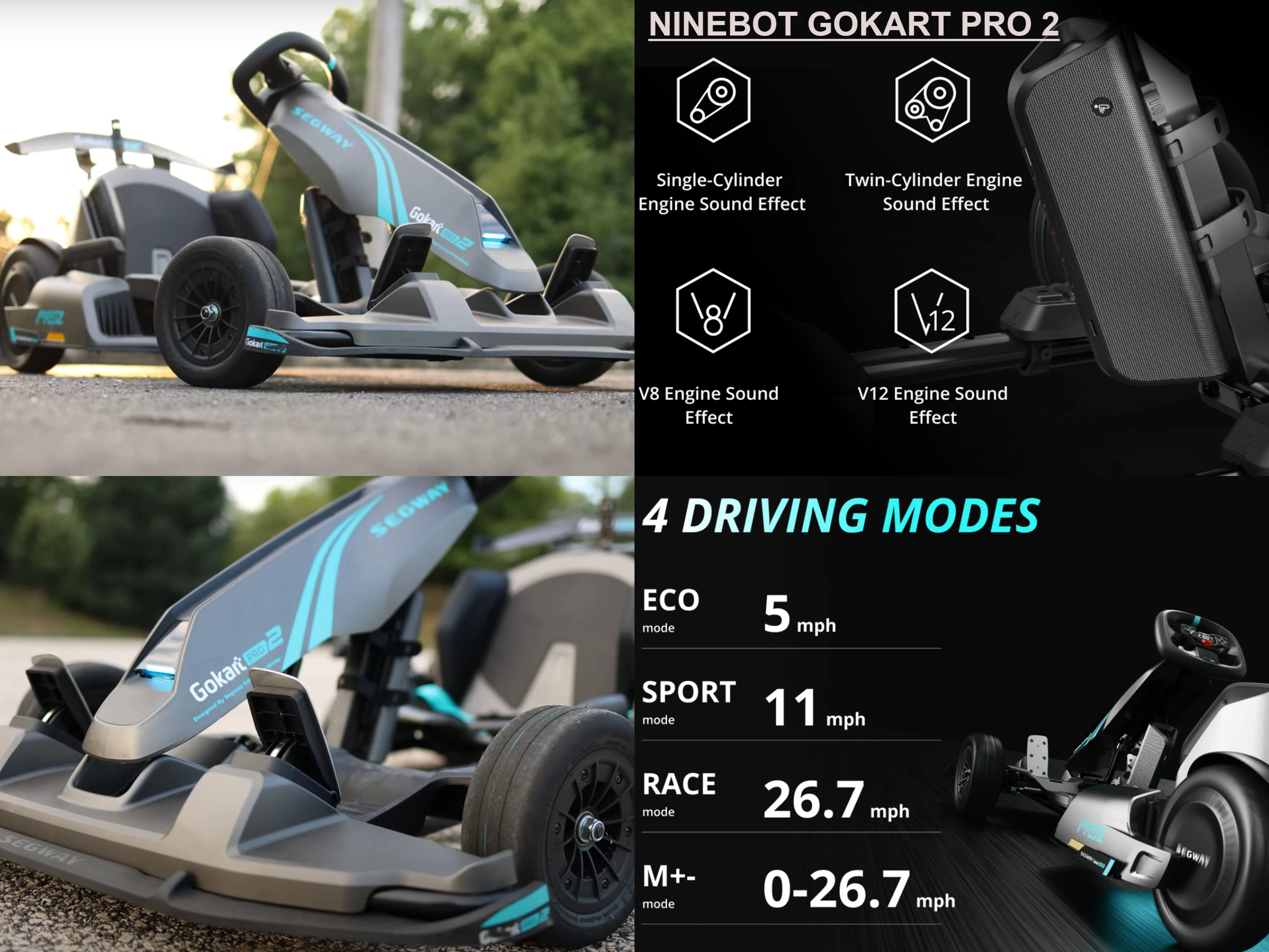 Segway Ninebot Gokart Pro 2 immersive Gaming Ninebot S max Racing Drifting - Image 10