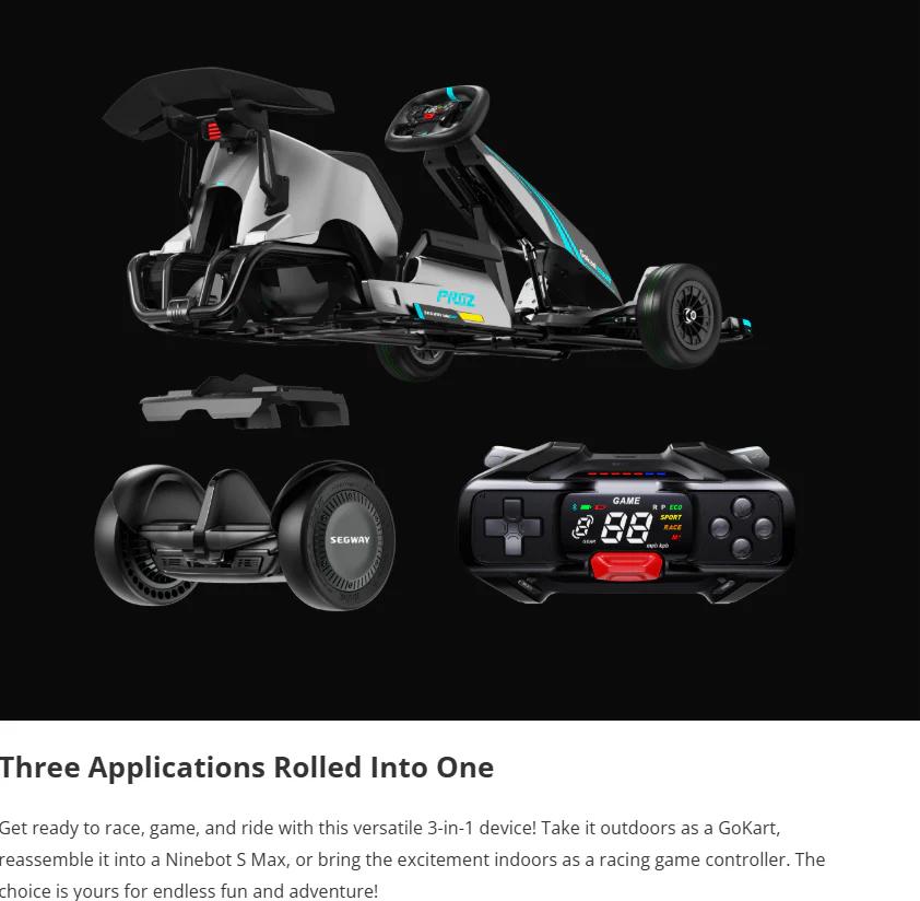 Segway Ninebot Gokart Pro 2 immersive Gaming Ninebot S max Racing Drifting - Image 8