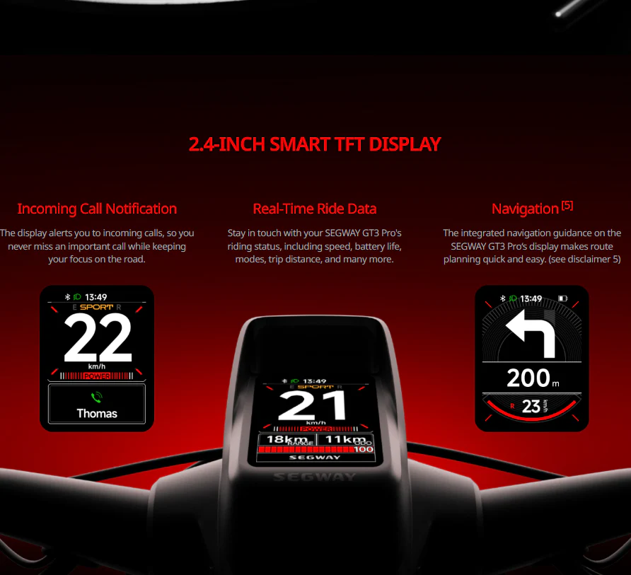 Ninebot GT3 Pro Segway – 3rd Gen 2025 Ekickscooter - Image 15