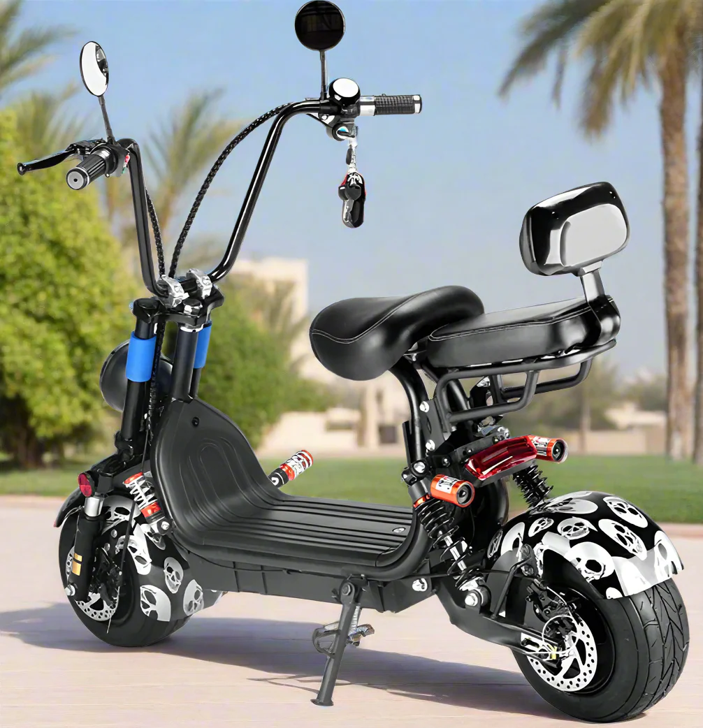Small Harley E Bike Two seat 48V 15Ah 1000W - Image 2