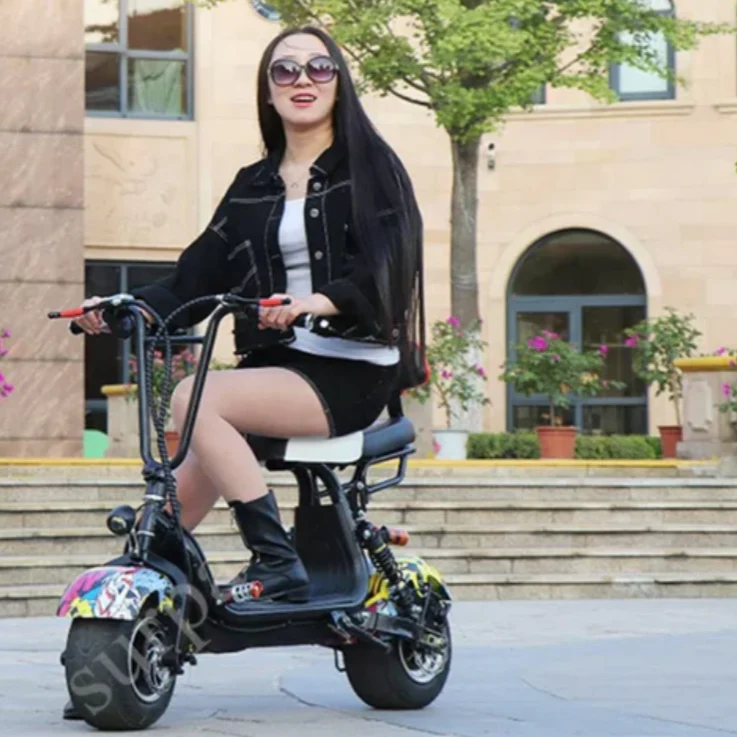 Small Harley E Bike Two seat 48V 15Ah 1000W - Image 3