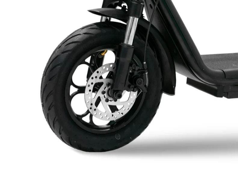 Small Harley Electric Scooter with Basket 500W 48V 10Ah - Image 4