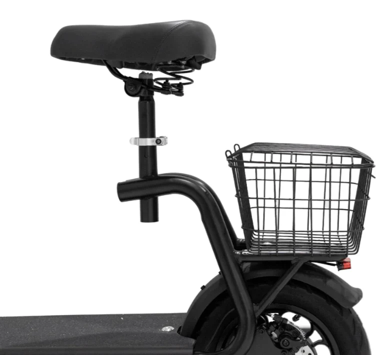 Small Harley Electric Scooter with Basket 500W 48V 10Ah - Image 5