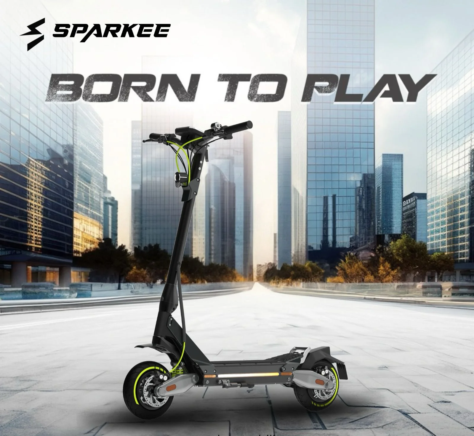 Sparkee 10 Electric scooter 52V 20.8Ah 1000W Dual motor powered - Image 11