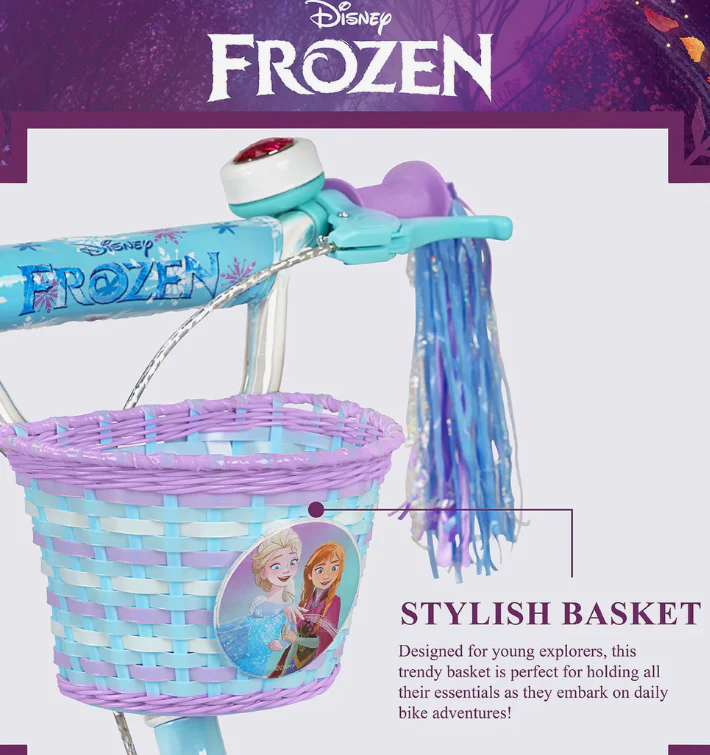 Spartan 12" Disney Frozen Ice Magic Bicycle Kids Age 3-7 Years - Image 7