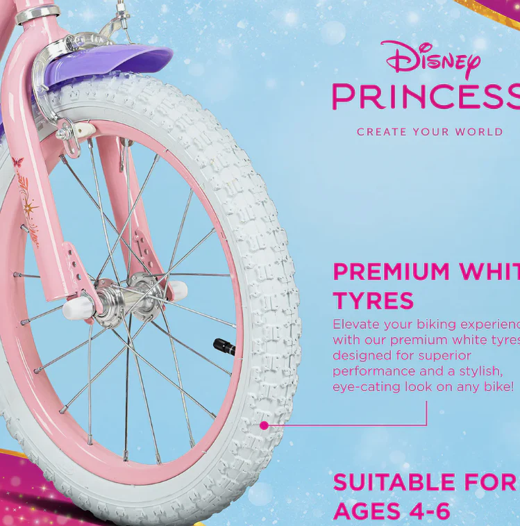 Spartan Disney Princess Magical Bicycle Age 3-7 Years - Image 6