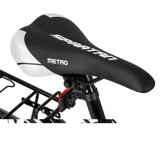 Spartan Metro Bike 26 Inches, Lightweight Frame Single-Speed, 12 Years+, Black and White - Image 3