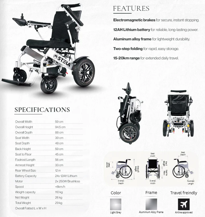 STELA SL10 Electric Wheelchair - Image 9
