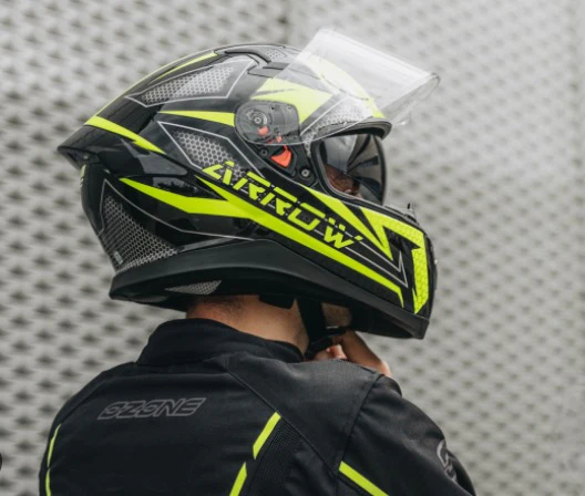 STUDDS DRIFTER FIKER DUAL VISOR FULL FACE HELMET - Image 4