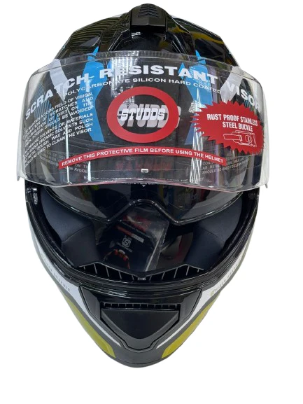 STUDDS DRIFTER FIKER DUAL VISOR FULL FACE HELMET - Image 6
