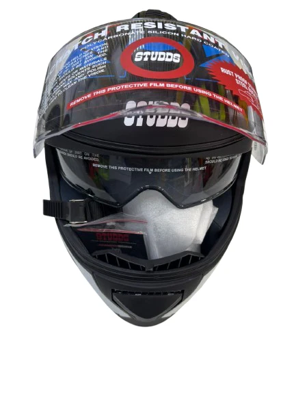 STUDDS DRIFTER FIKER DUAL VISOR FULL FACE HELMET - Image 8