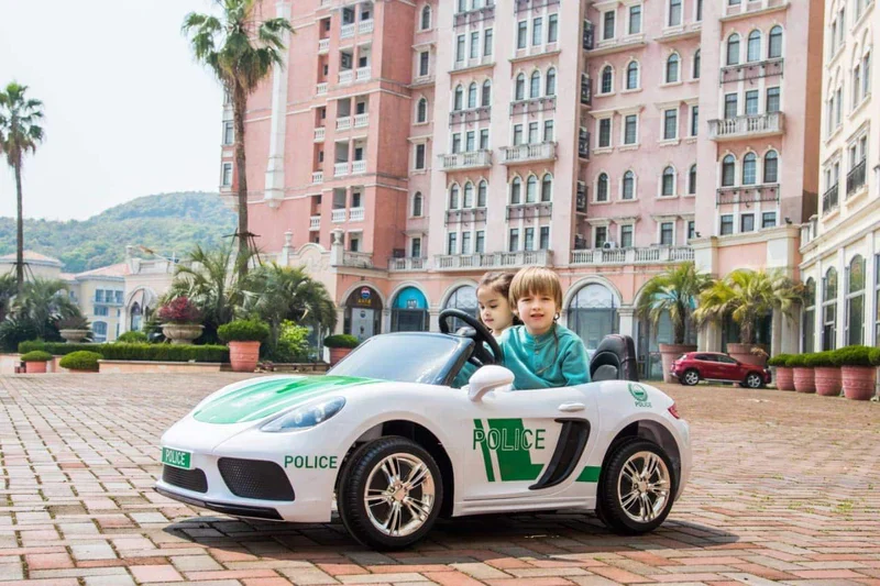 SUPER SPORT XXL POLICE RIDE ON CAR KIDS 3-12 Years - Image 8