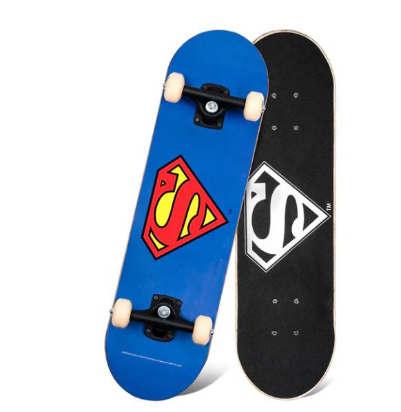 SUPERMAN 28" Beginner Skateboard – Ready to Roll Hero Style