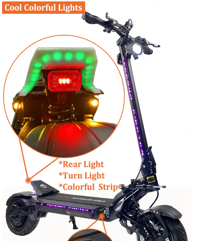 TEVERUN Fighter 11 plus Electric Scooter 60V 35Ah LG 2024 version - Image 22