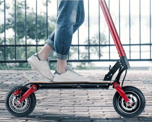 The Speedy Red Foldable 1500w 48v Electric Scooter - Image 2