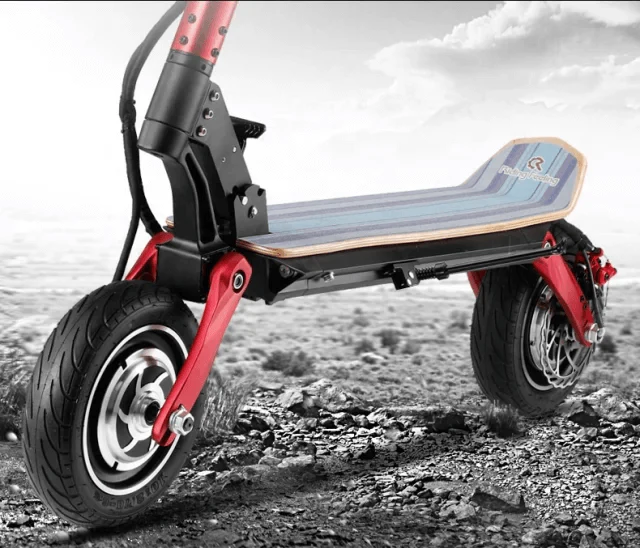 The Speedy Red Foldable 1500w 48v Electric Scooter - Image 3
