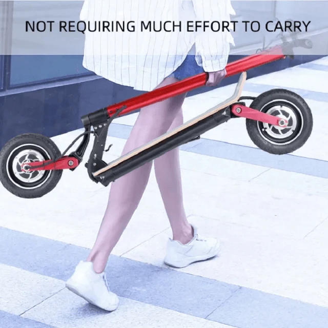 The Speedy Red Foldable 1500w 48v Electric Scooter - Image 4