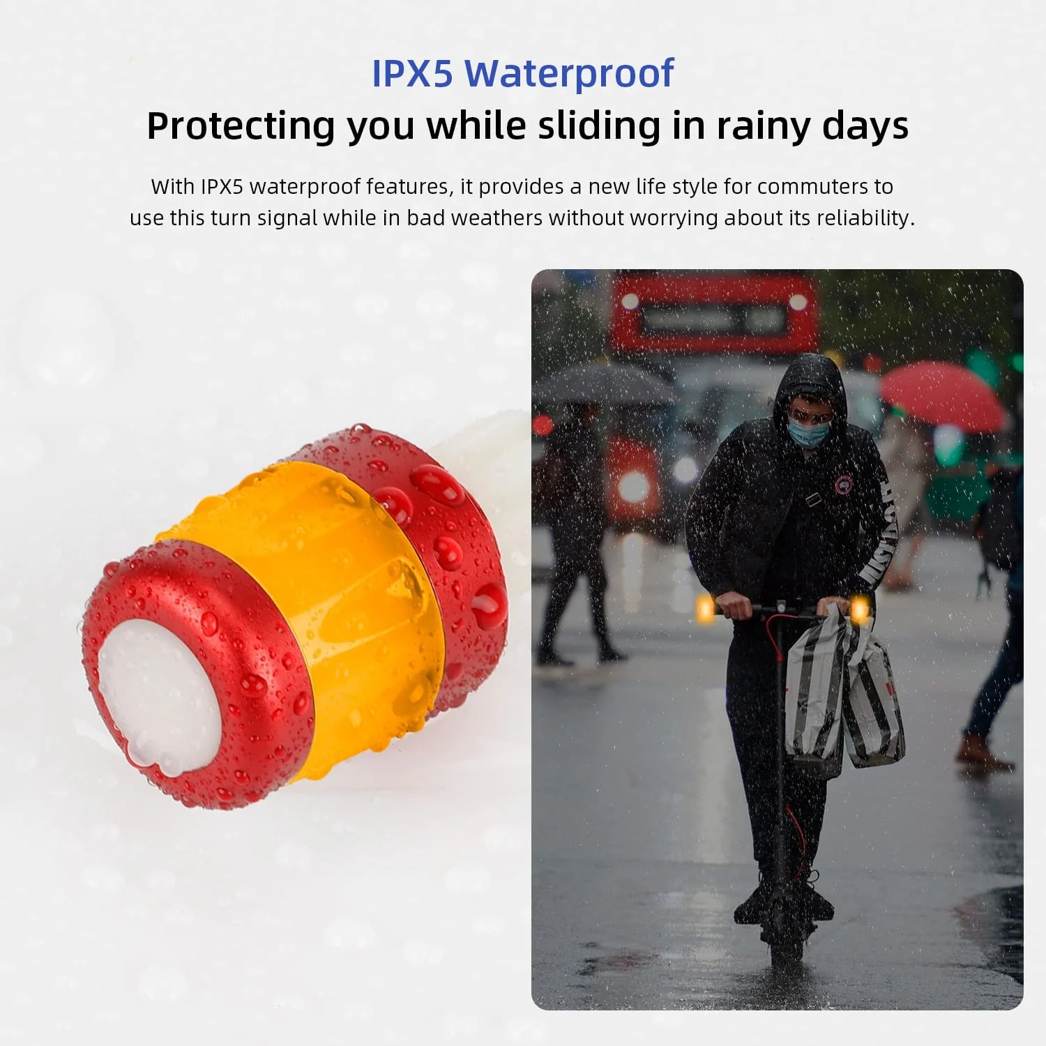 Ulip Handlebar Extender Bar Grips -Turn Signals Direction for M365 Pro Pro2 1S MI3 and Ninebot ES Series - Image 3