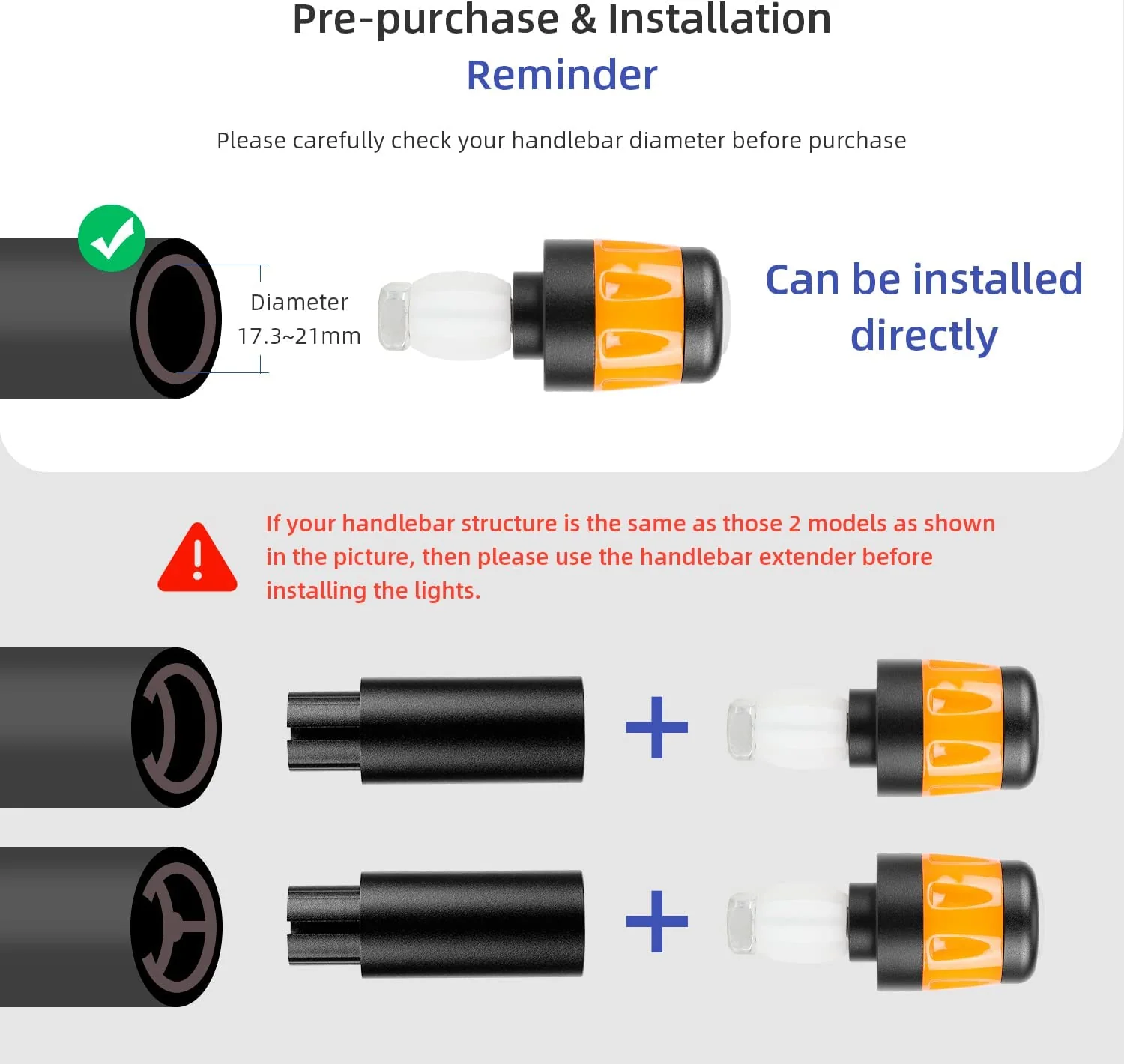 Ulip Handlebar Grips Handlebar Extender Turn Signals for Segway Ninebot Max G30 G30LP G30E - Image 3