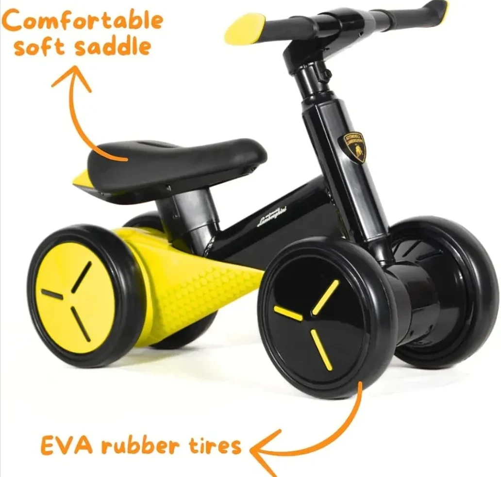 Lamborghini Balance Bike 4Wheels  – Officially Licensed for kids Age 18 Months up - Image 4