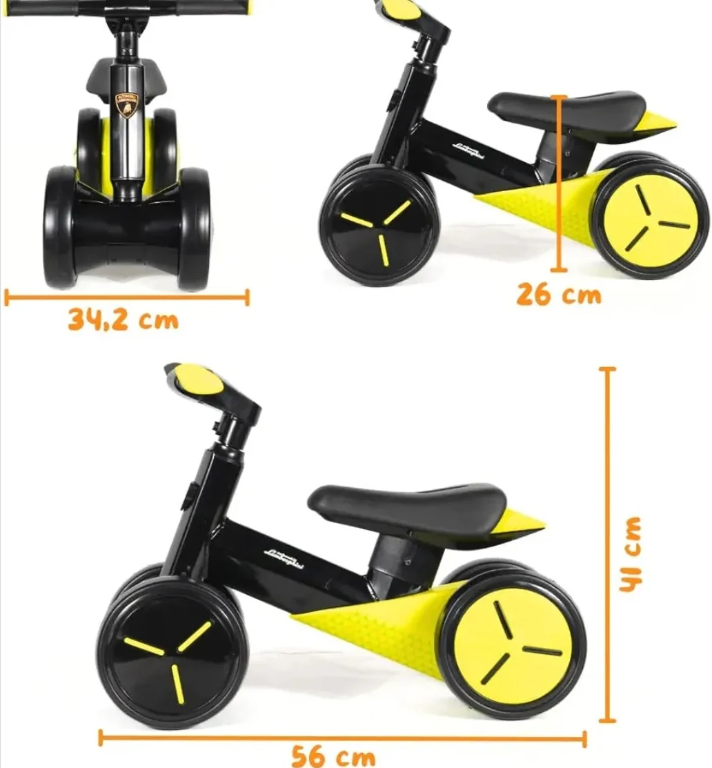 Lamborghini Balance Bike 4Wheels  – Officially Licensed for kids Age 18 Months up - Image 6