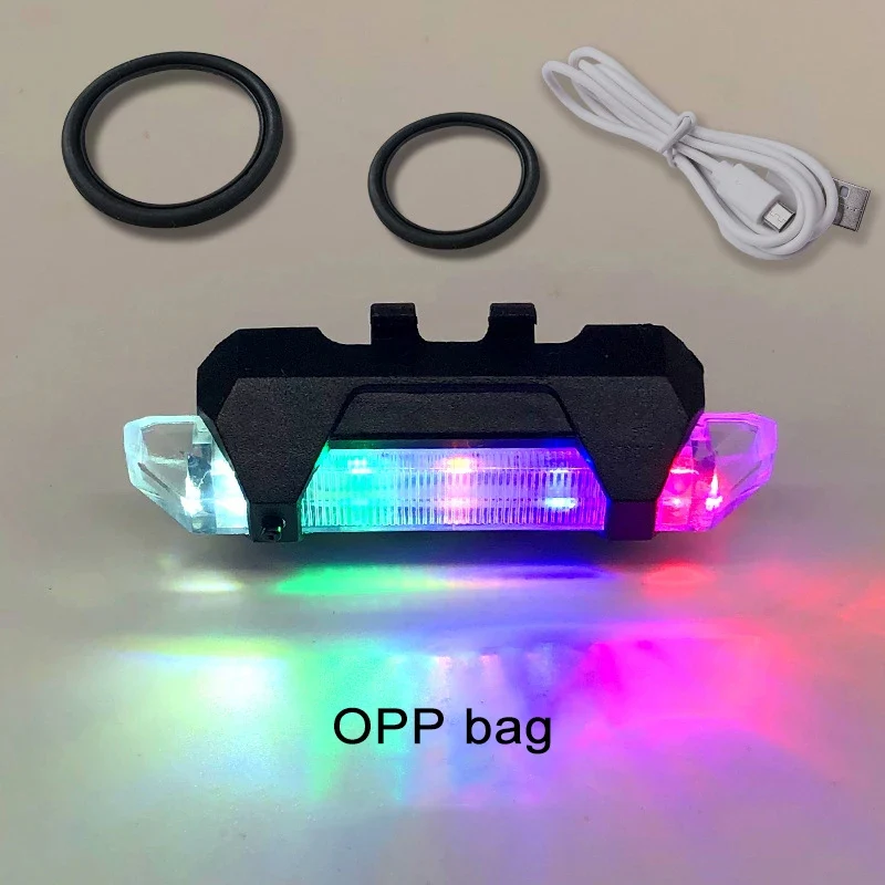 USB Rechargeable Lamp LED Safety Warning Taillight light Pire - Image 3