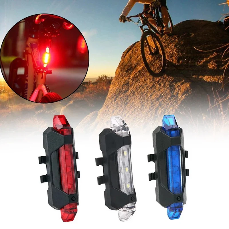 USB Rechargeable Lamp LED Safety Warning Taillight light Pire - Image 6