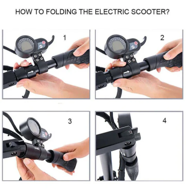 V10+ Electric Scooter 48V 13Ah 1200W SPEED 68kmh - Image 7