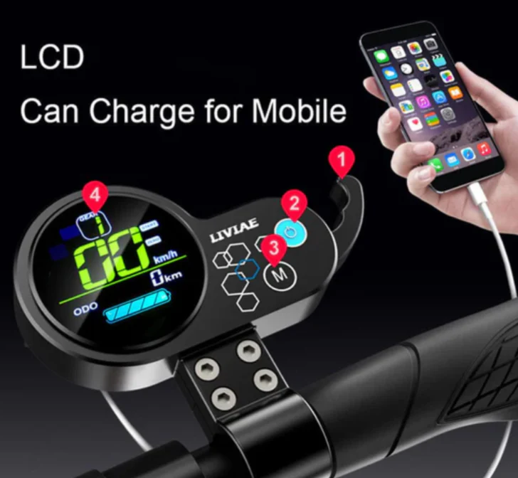 V10+ Electric Scooter 48V 13Ah 1200W SPEED 68kmh - Image 8