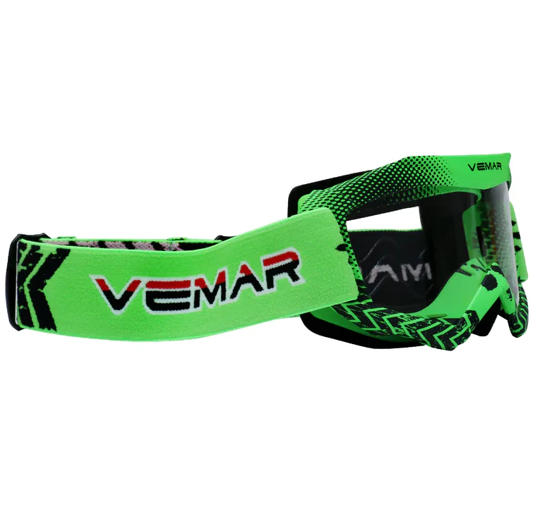 VEMAR Kid’s Protective On/Off-Road Dirt Bike Goggles – Green - Image 5