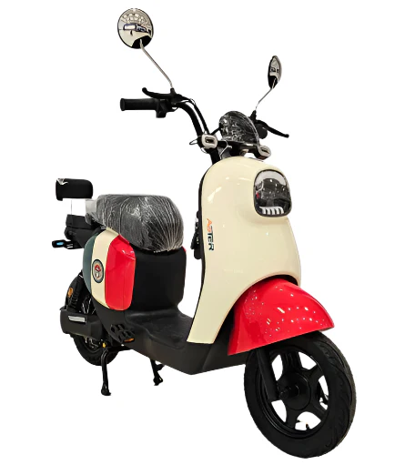 Aster Vespa Style Electric Bike 48V 12Ah 800W - Image 15