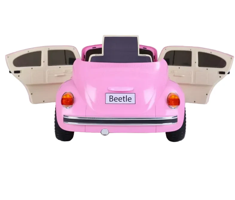 Volkswagen Beetle Kids Electric Ride On Car - Pink Age 3+ - Image 2