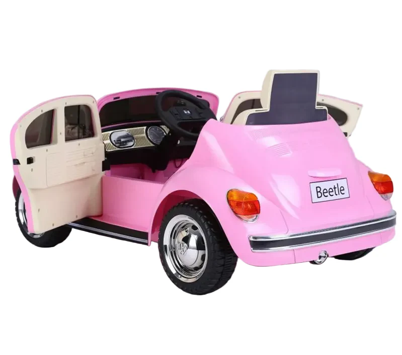 Volkswagen Beetle Kids Electric Ride On Car - Pink Age 3+ - Image 4