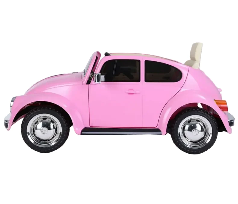 Volkswagen Beetle Kids Electric Ride On Car - Pink Age 3+ - Image 5