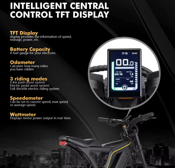 VSETT Eagle Fat Tire Electric Bike 48V 20Ah 750W - Image 9