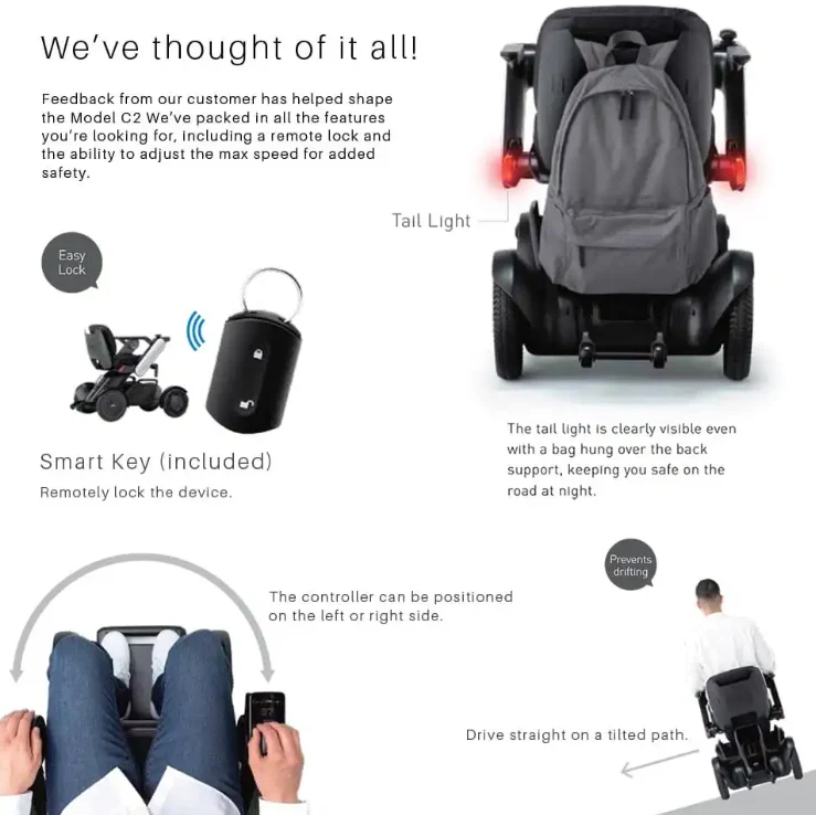 Whill C2 Premium Compact Mobilty E scooter - Image 4