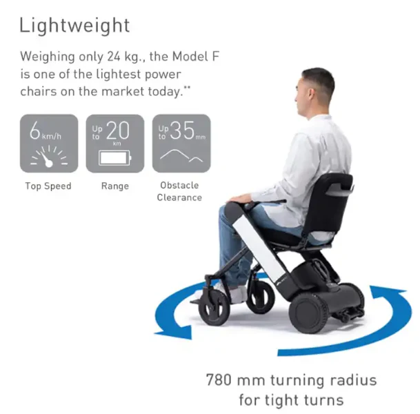 Whill Model F Electric Mobility Scooter - Image 6